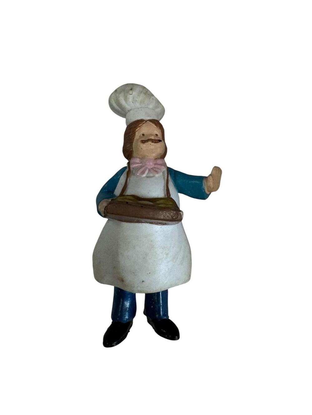 Vintage Collectable Chef Figure Funrise 1985 Hard Rubber Toy,preowned
